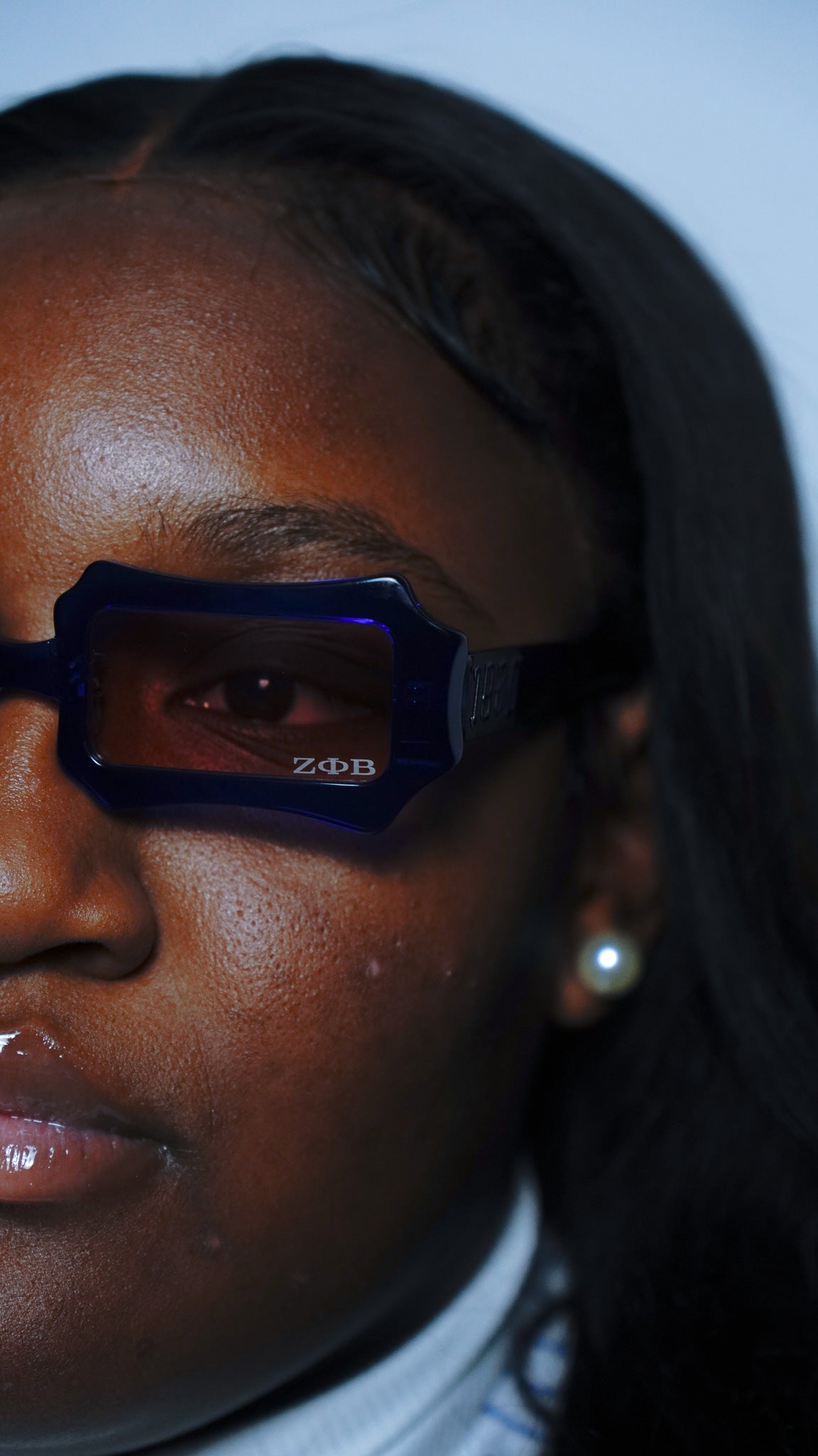 Translucent '1920' Blue Frame